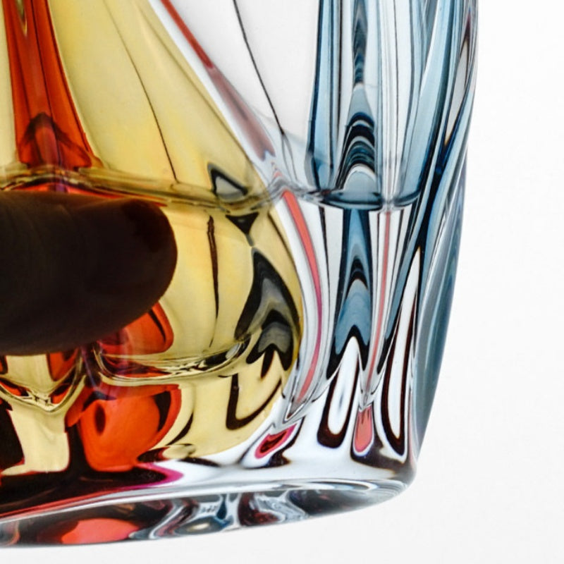 BOHEMIA OCEAN Colored Crystal Whisky Glass
