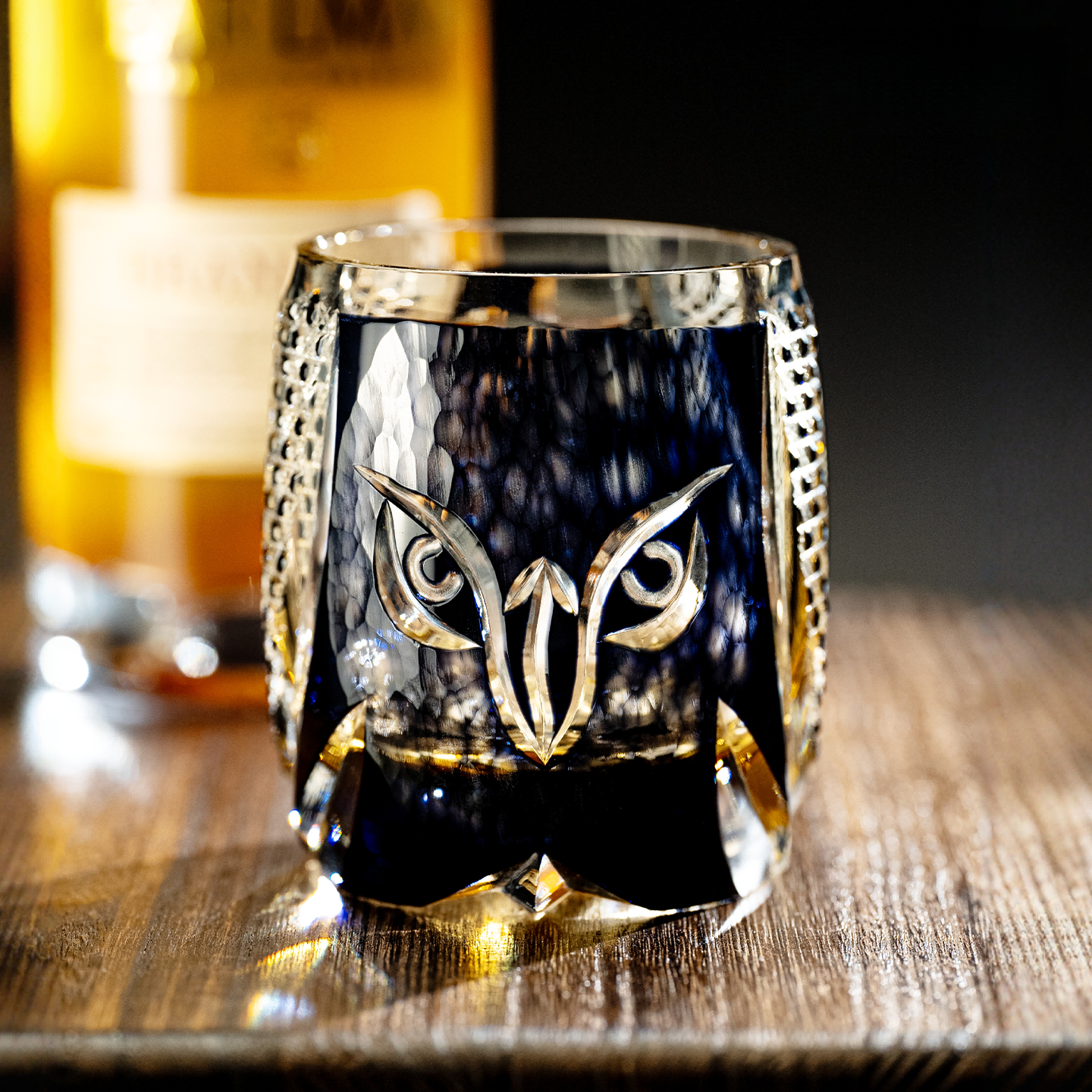 Owl Edo Kiriko Master Collection Crystal Whiskey Glass