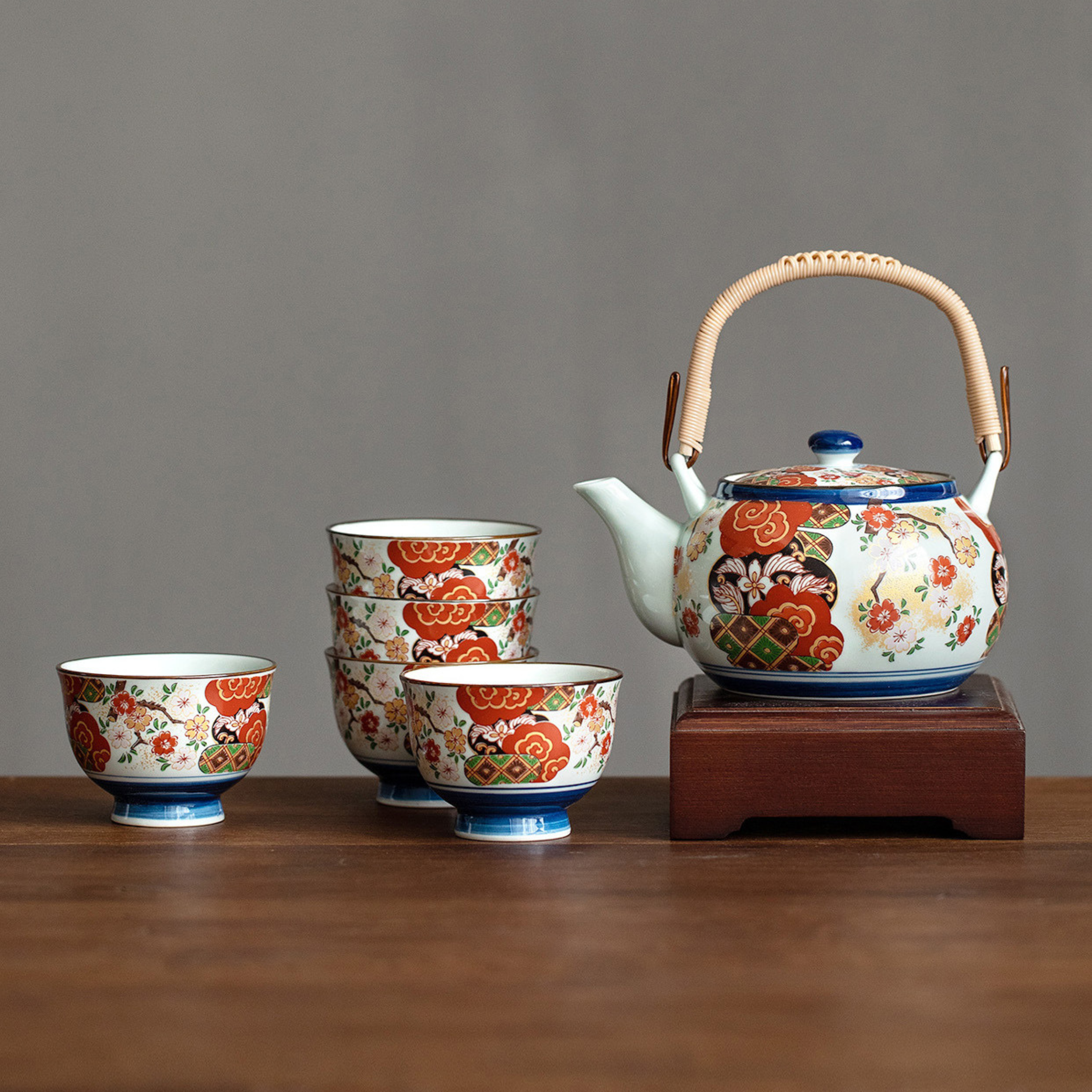Japanese Imari Series Handcrafted Tea Cups