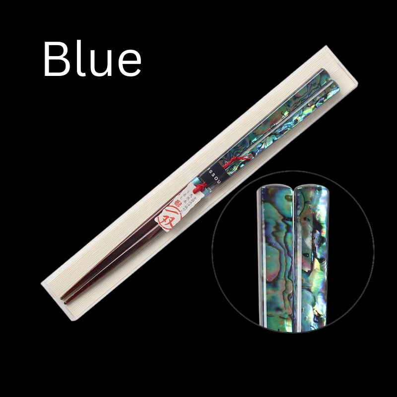 ISSOU Japanese Handcrafted Mother of Pearl Chopsticks Set Goglasscup