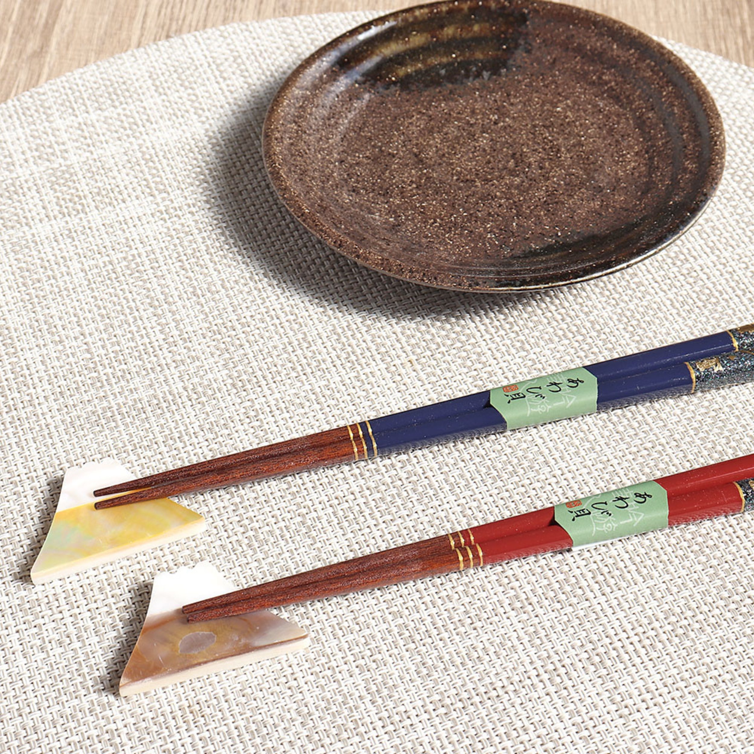 KAWAI Usagi Chirashi Japanese Handcrafted Wooden Chopsticks Wedding Gift Set