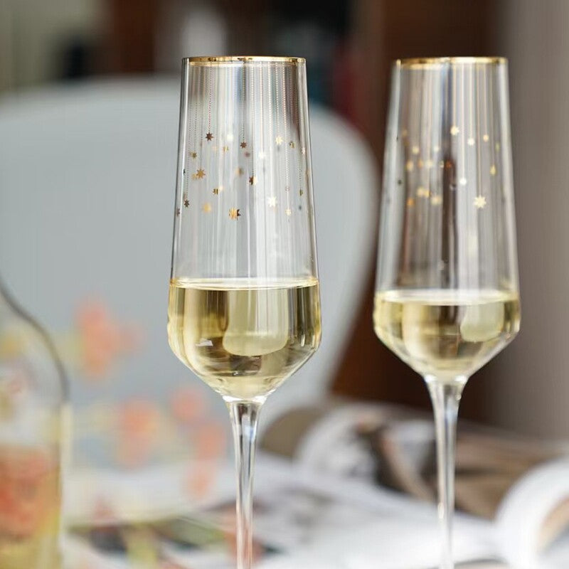 LOMONOSOV STAR Collection Champagne Flutes