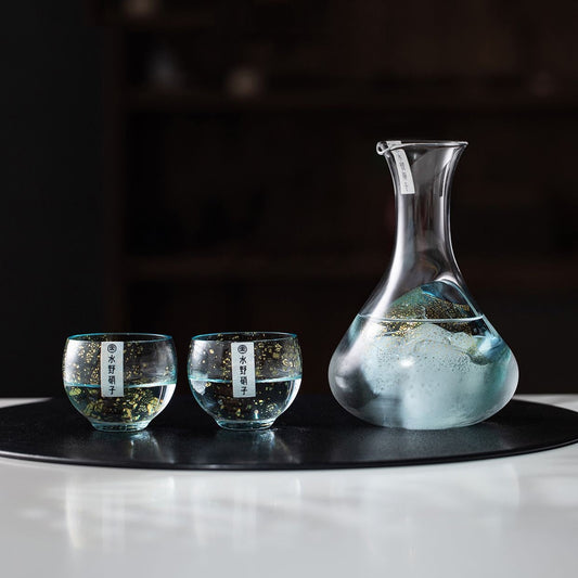 Misuno Handcrafted Gold Foil Starlight Sake Set