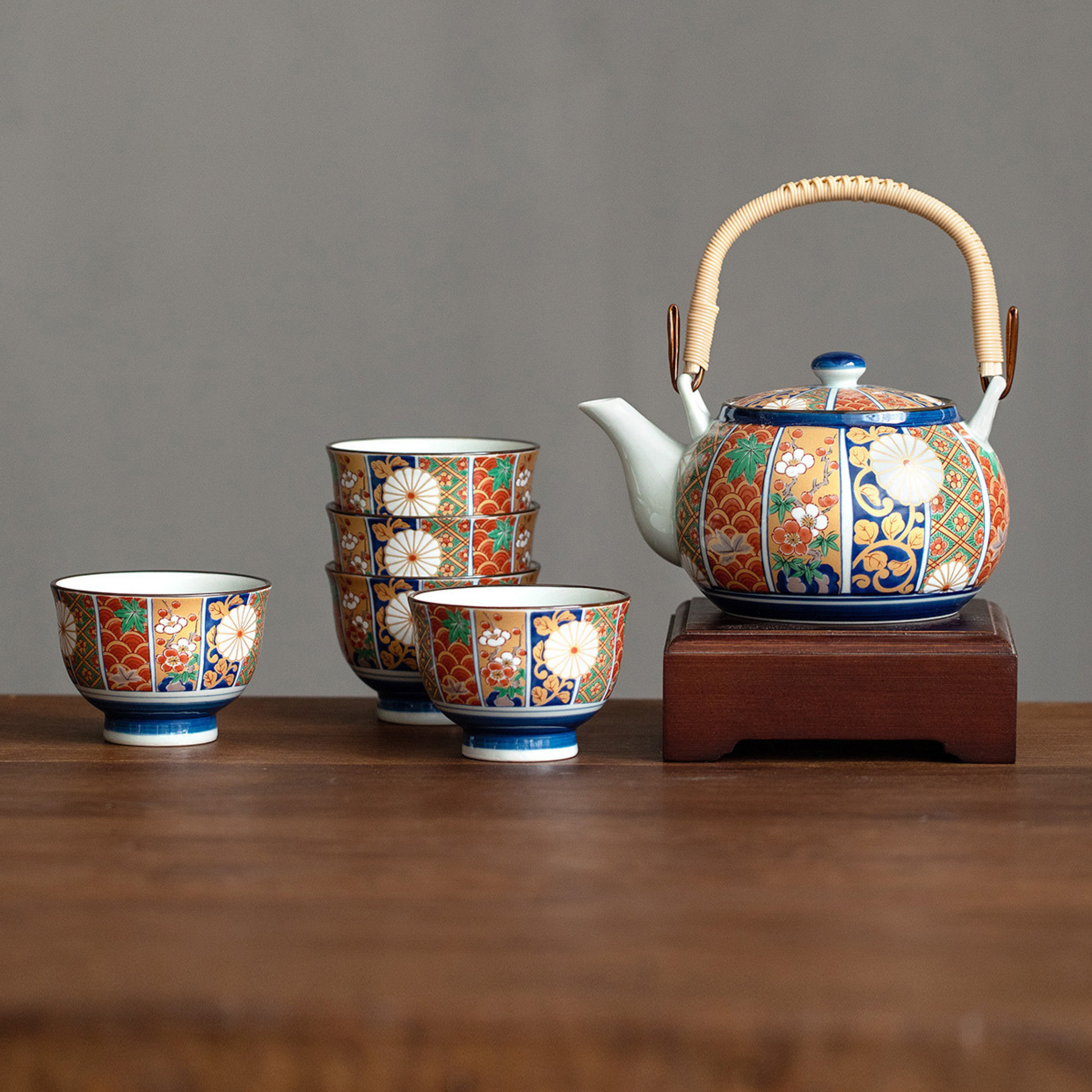 Japanese Imari Series Handcrafted Tea Cups