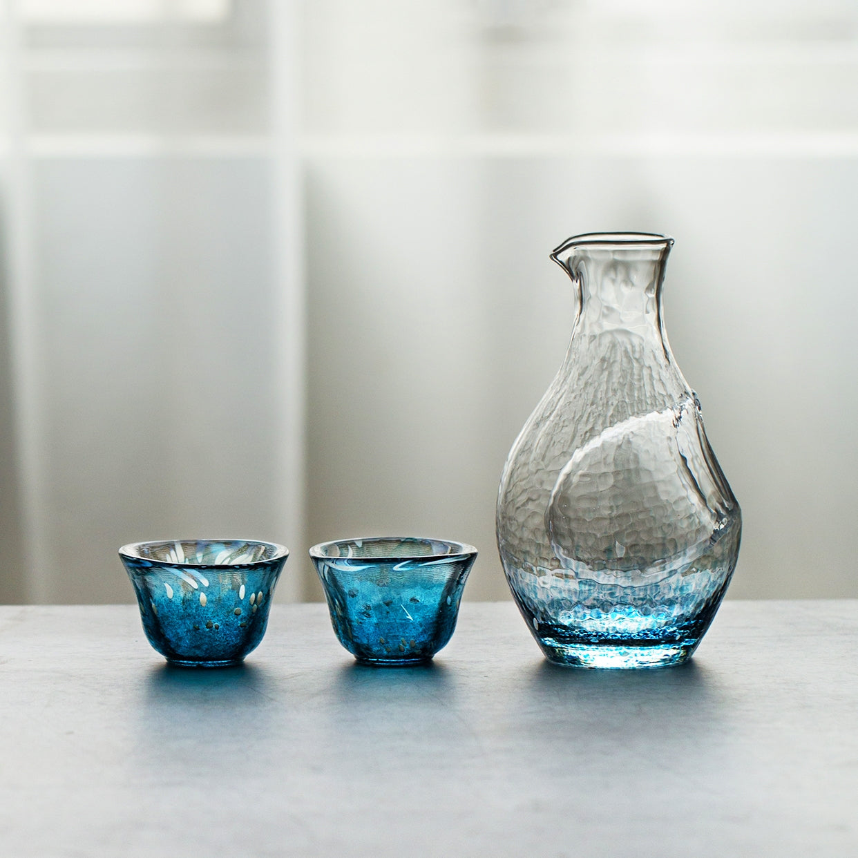 【saki toyoda様】専用・4点セット（2/2）青360g×2≪特割特価≫ Toyo Sasaki Sapphire Cold Sake Set