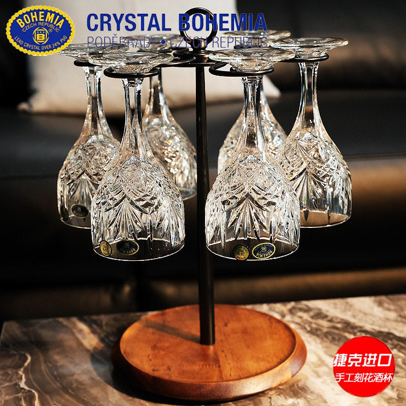 Bohemia Hand-engraved Wine Glasses Decanter Gift Set