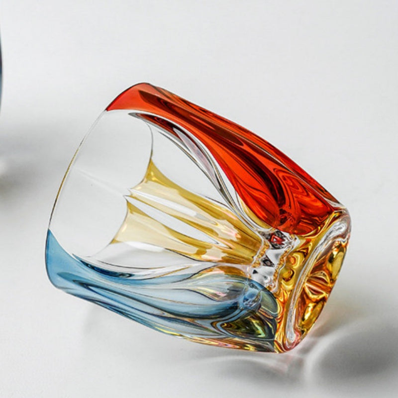 BOHEMIA OCEAN Colored Crystal Whisky Glass