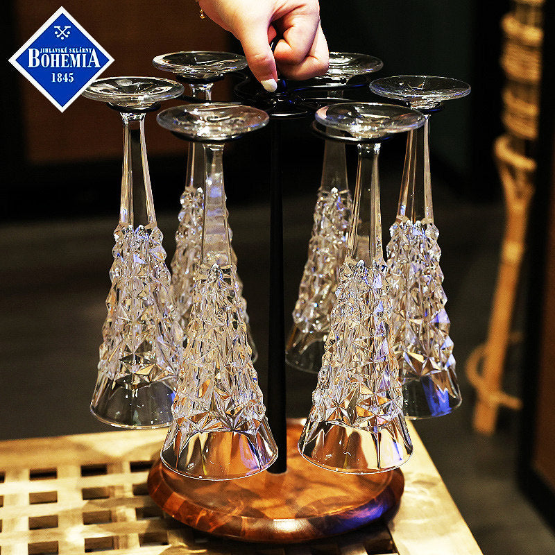 Bohemia GLACIER Champagne Glasses Decanter Gift Set