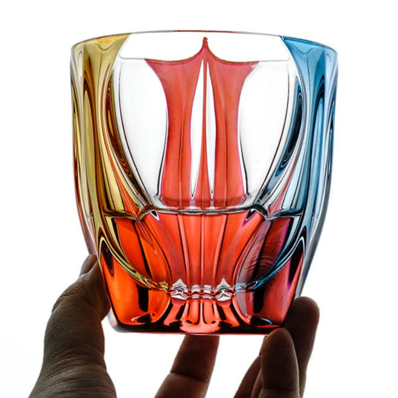 BOHEMIA OCEAN Colored Crystal Whisky Glass