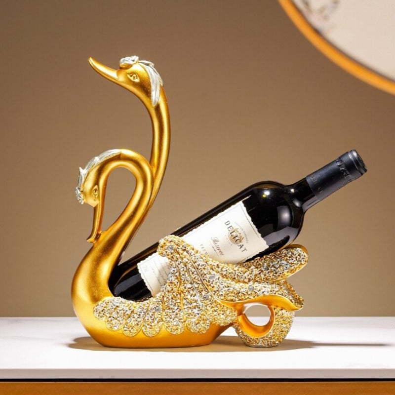 Creative Black Swan Wine Rack