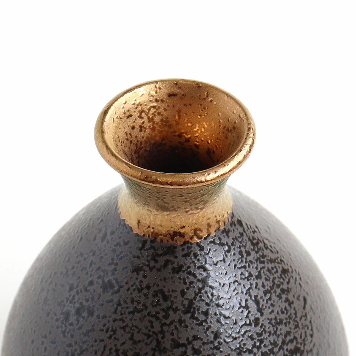 Jinpo Handcrafted Kinsai Gold Ochoko Sake Set with Wooden Box