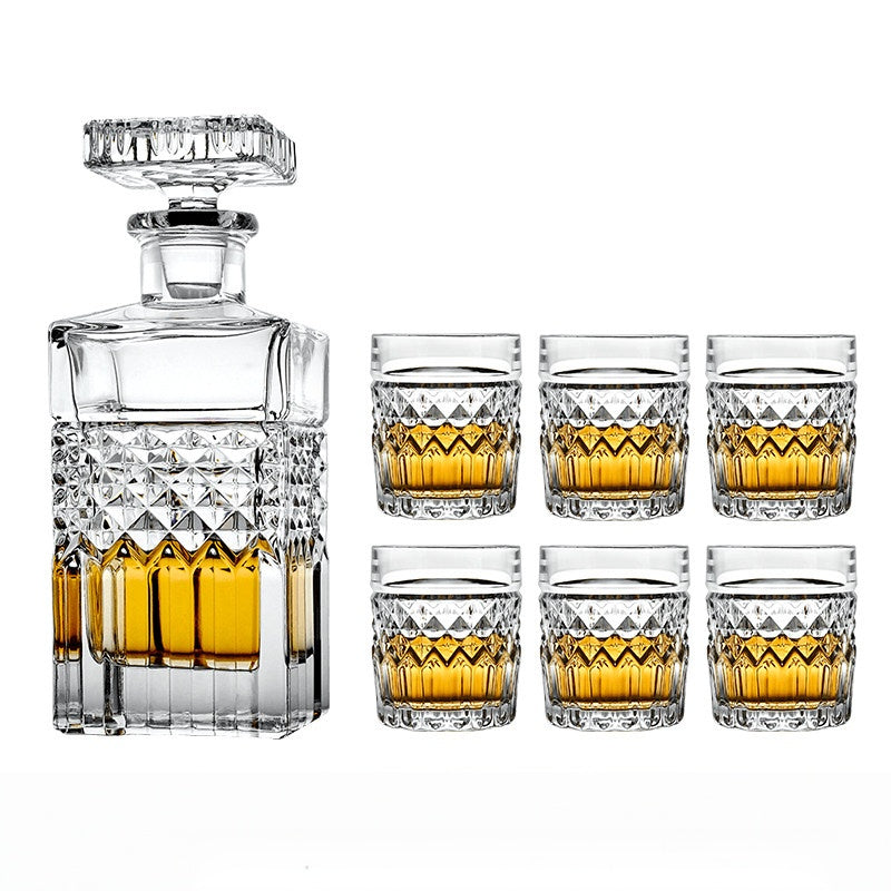 BOHEMIA HARRY Crystal Whisky Decanter Set