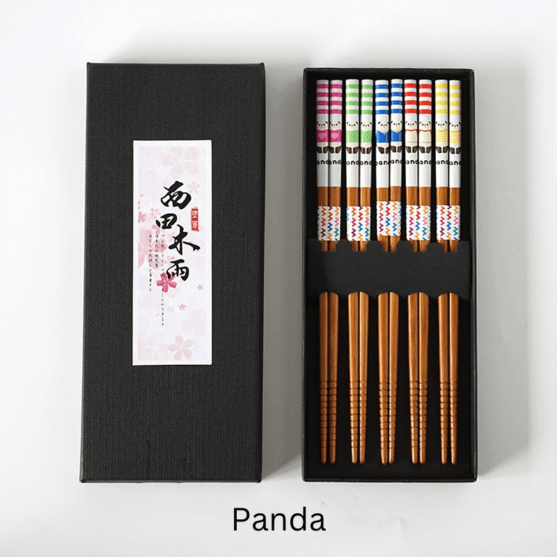 GoGlassCup Mutli-Themed Japanese Bamboo Chopsticks Sets Goglasscup
