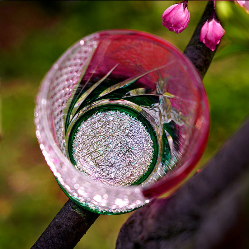 Sakura Edo Kiriko Whiskey Glass - Supreme Collection