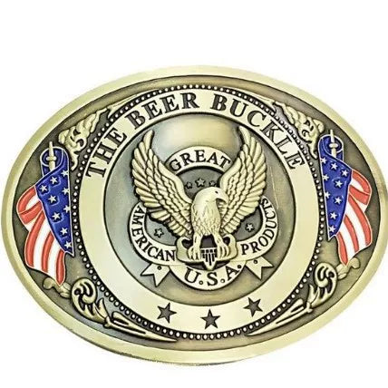 America Drink Buckle – The Original Hands-Free Beverage Belt Buckle