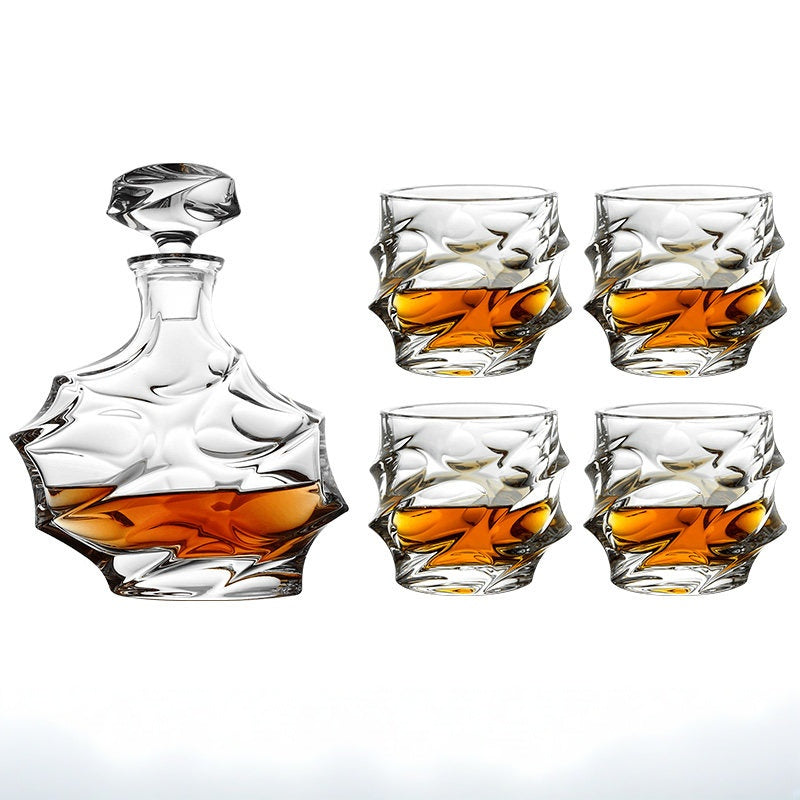 BOHEMIA CALYPSO Crystal Whisky Decanter Set