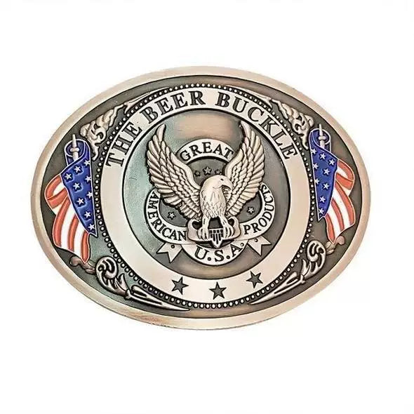 America Drink Buckle – The Original Hands-Free Beverage Belt Buckle