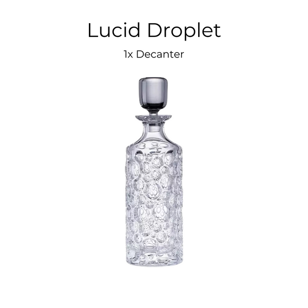 Bohemia Lisboa Eleganza Crystal Whisky Decanter Set