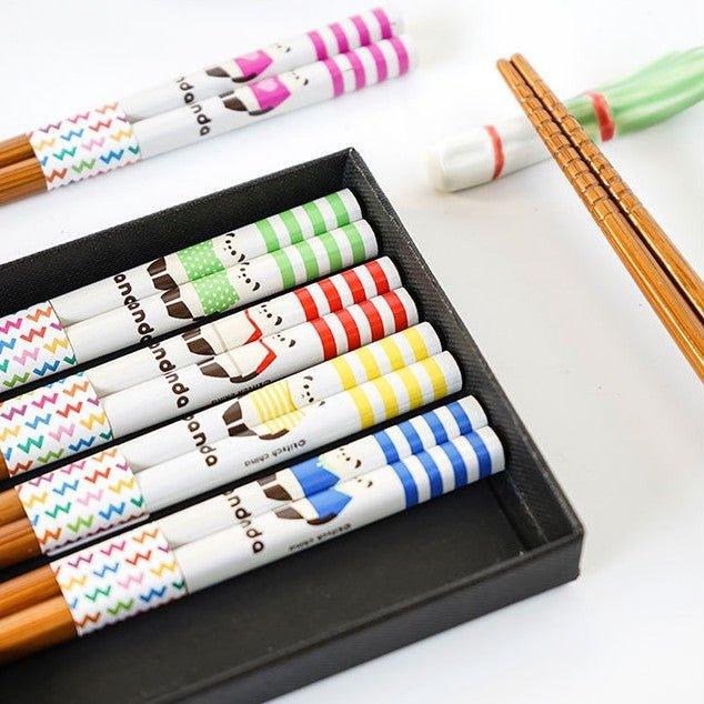 GoGlassCup Mutli-Themed Japanese Bamboo Chopsticks Sets Goglasscup