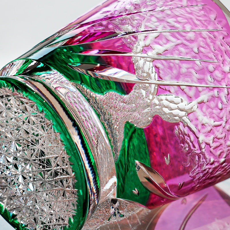Sakura Edo Kiriko Whiskey Glass - Supreme Collection