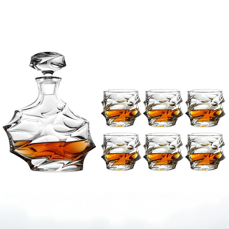 BOHEMIA CALYPSO Crystal Whisky Decanter Set