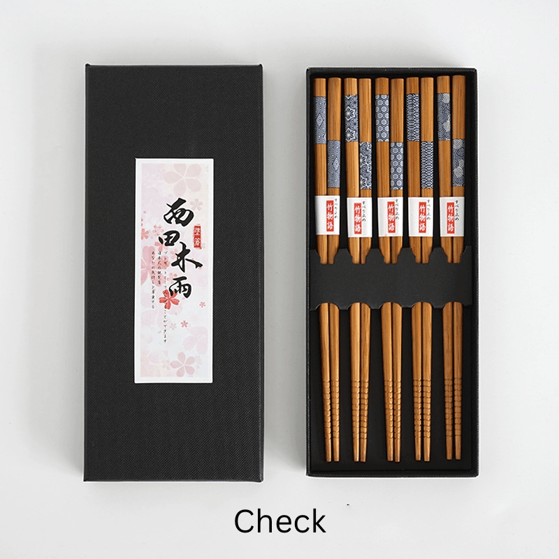 GoGlassCup Mutli-Themed Japanese Bamboo Chopsticks Sets Goglasscup