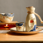 Japanese Sakura Sake Ceramic Flagon Sets