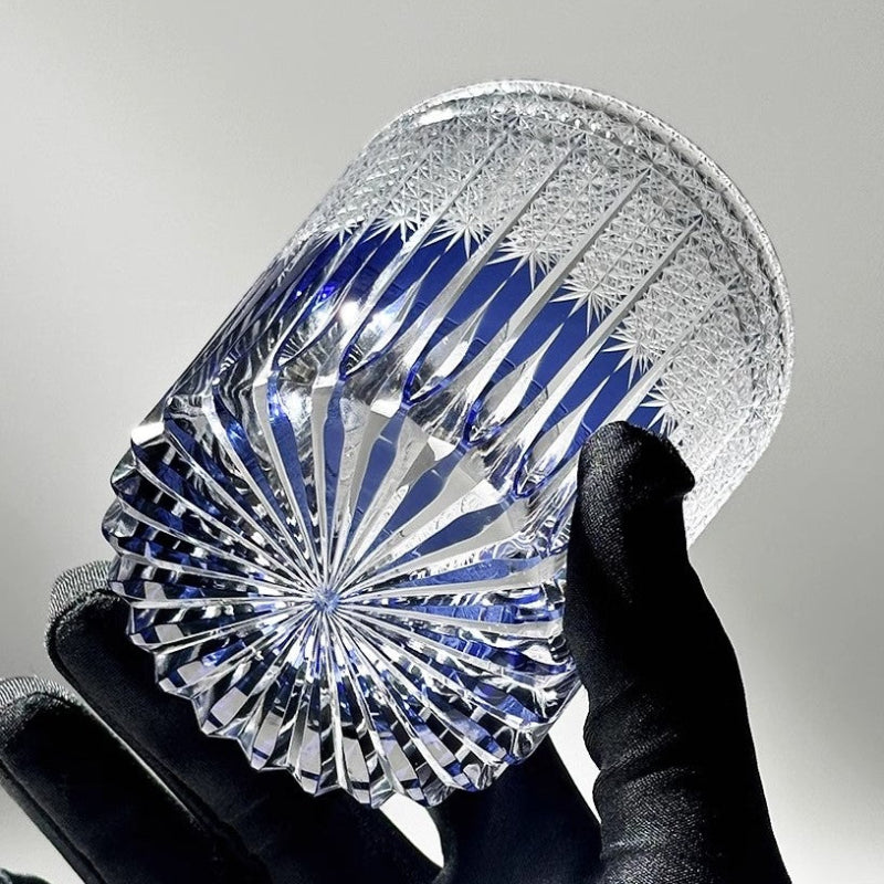 VIANASAS Purple Cloud Edo Kiriko Whiskey Glass - Goglasscup