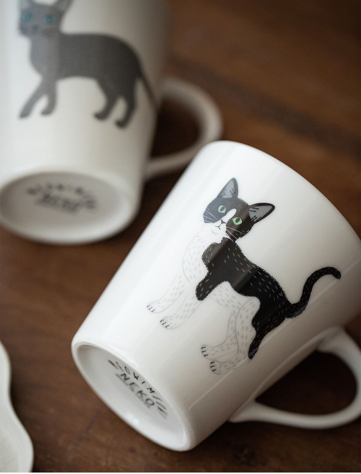 Hatsuichi Mino Ware Handcrafted Ceramic Adorable Cat  Coffee Cup