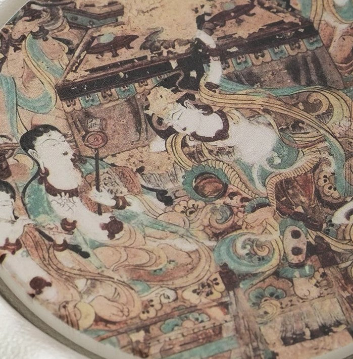 Porcelain Clad in Silver Tea Set