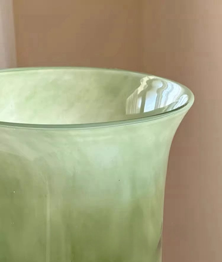 Goglasscup Glazed Wide Mouth Glass Vase