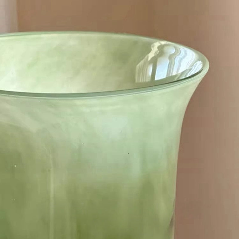 Goglasscup Glazed Wide Mouth Glass Vase