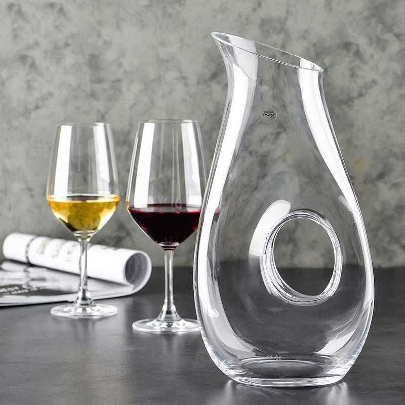 GoGlassCup Halo Crystal Wine Decanter Goglasscup