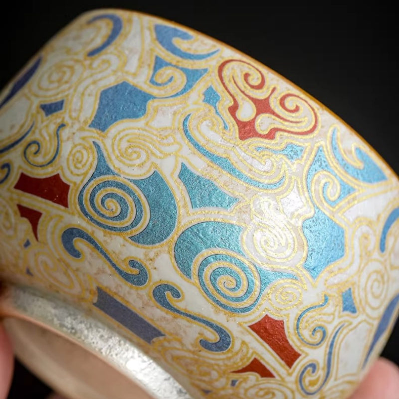 DunHuang Gilded Silver Master Tea Cups