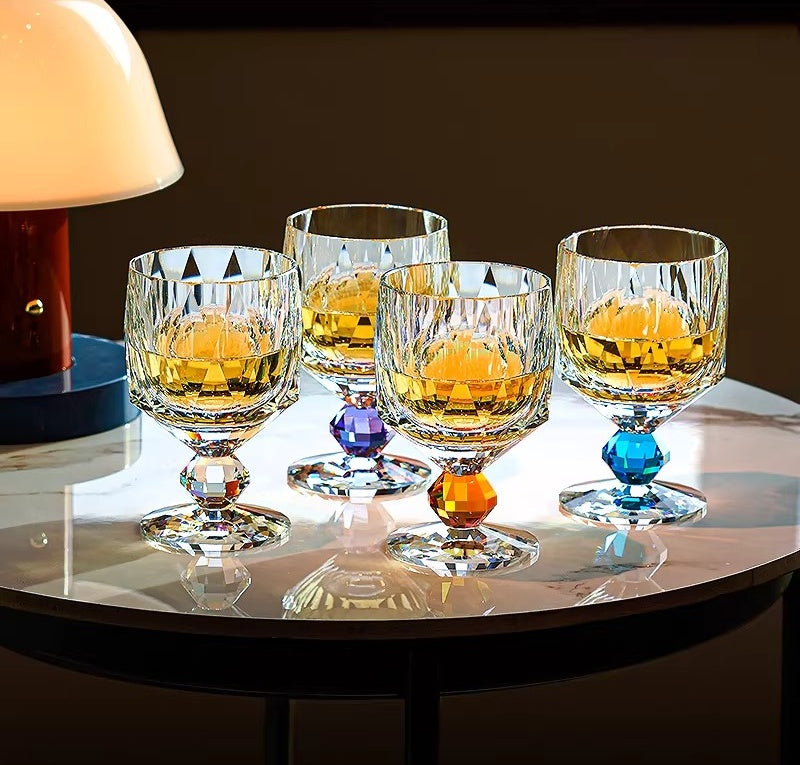 Edo Kiriko Handcrafted Crystal Prism Whisky Glass