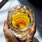 Edo Kiriko Handcrafted Crystal Prism Whisky Glass