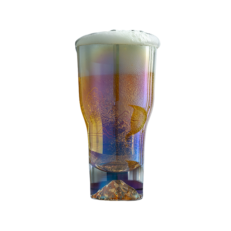 Forbidden City Colorful Crystal Beer Mug