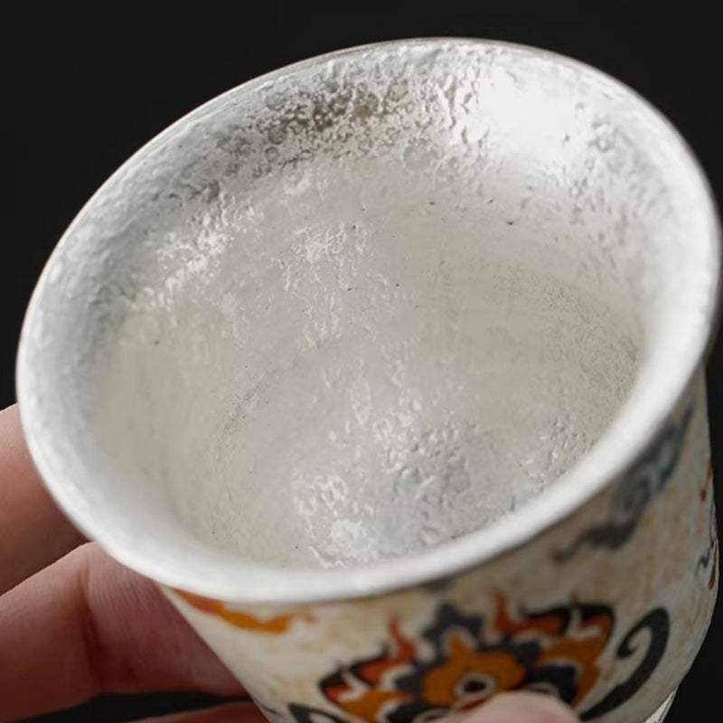 DunHuang Gilded Silver Master Tea Cups