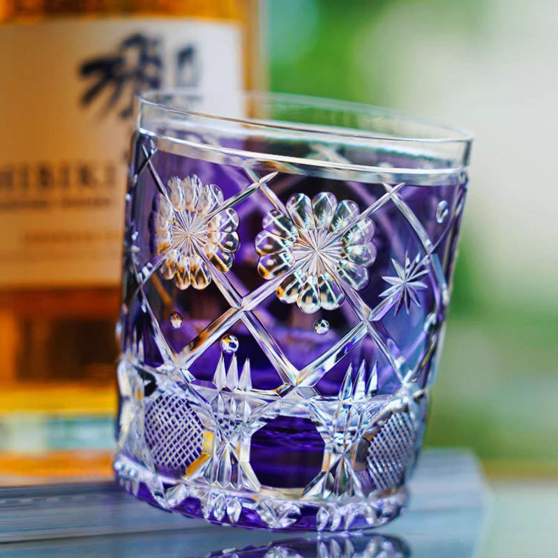 GOGLASSCUP Retro Flower Cage Kiriko Glasses - Goglasscup