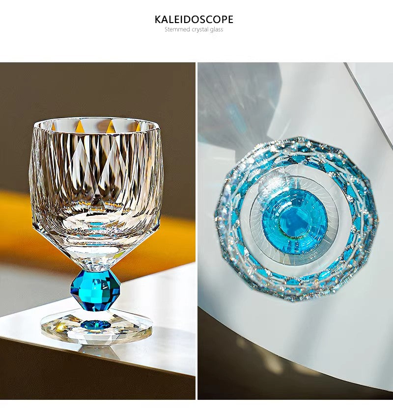 Edo Kiriko Handcrafted Crystal Prism Whisky Glass