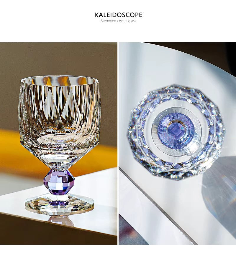 Edo Kiriko Handcrafted Crystal Prism Whisky Glass