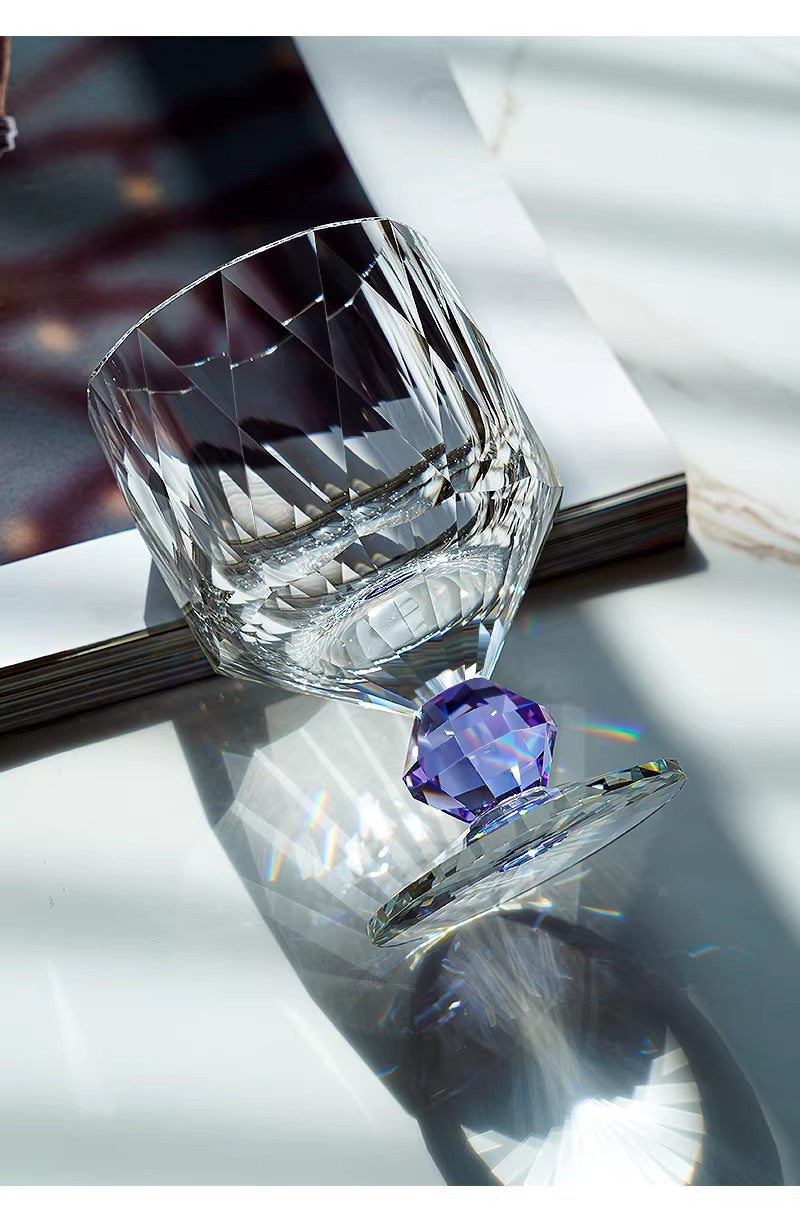 Edo Kiriko Handcrafted Crystal Prism Whisky Glass