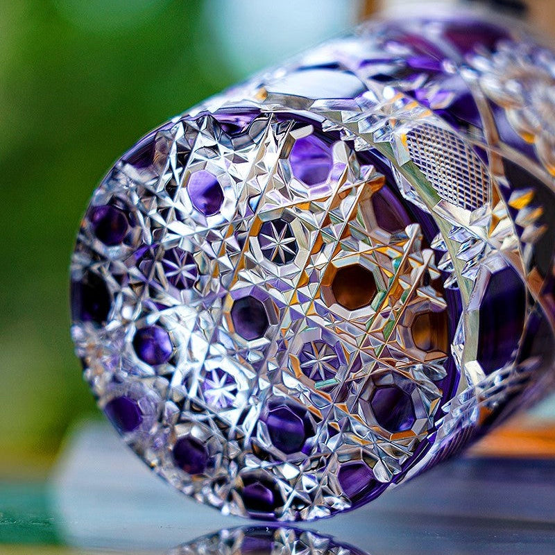 GOGLASSCUP Retro Flower Cage Kiriko Glasses - Goglasscup