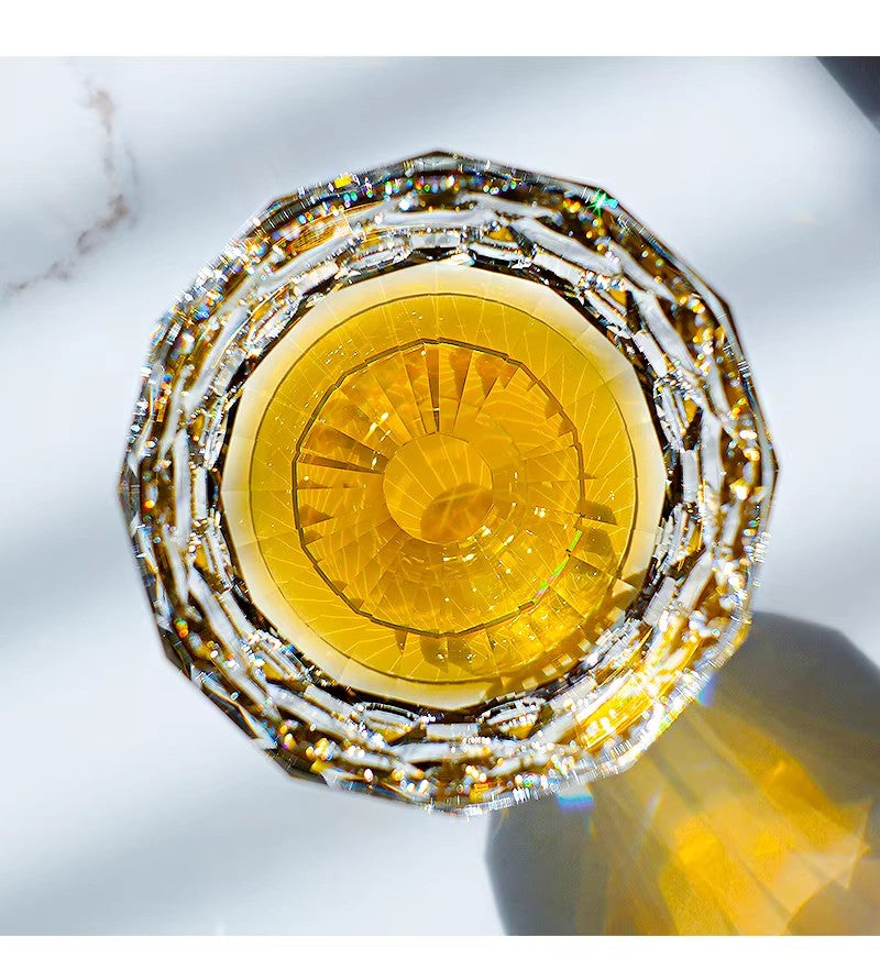 Edo Kiriko Handcrafted Crystal Prism Whisky Glass