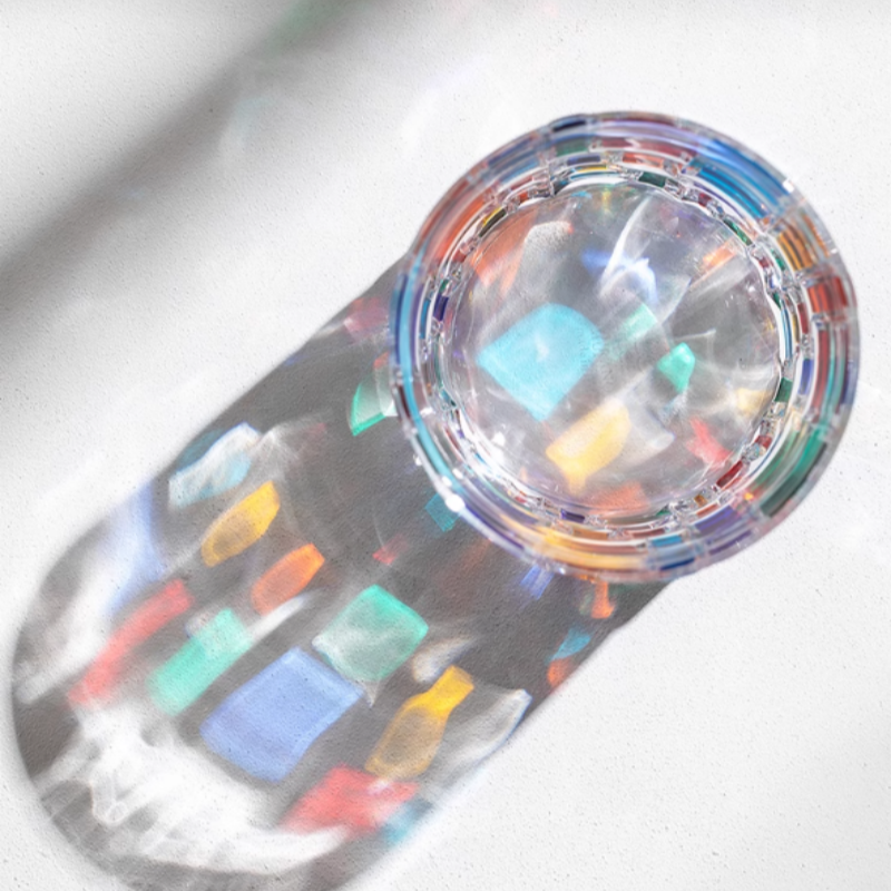 ZECCHIN Colored Glass Whiskey Mosaic Glasses