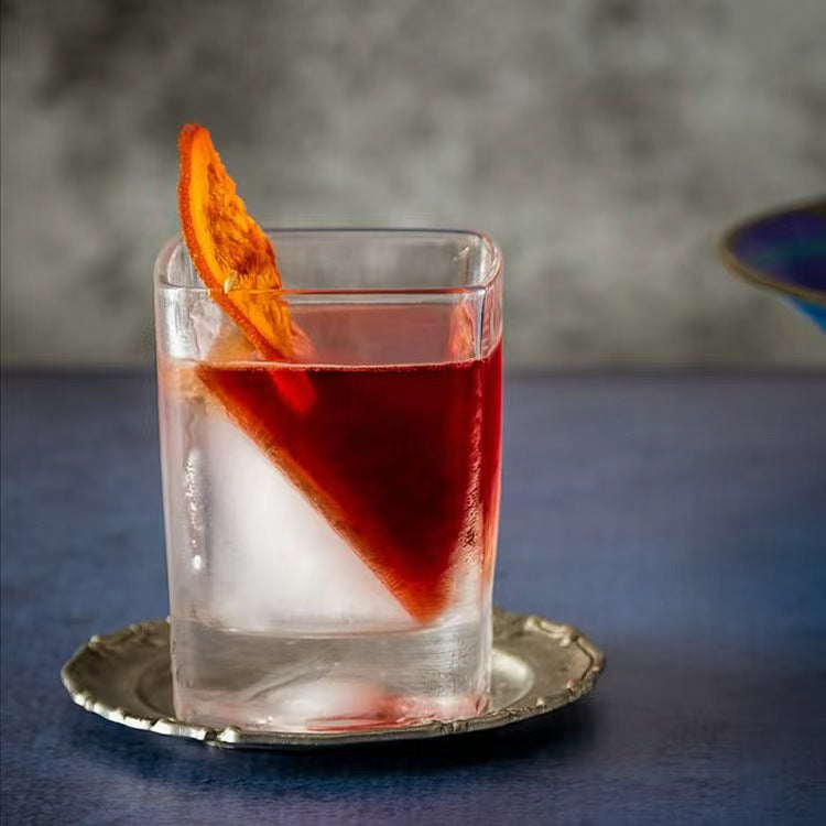 GOGLASSCUP Ice Wedge Whiskey Glasses 3.5oz*2 GoGlassCup