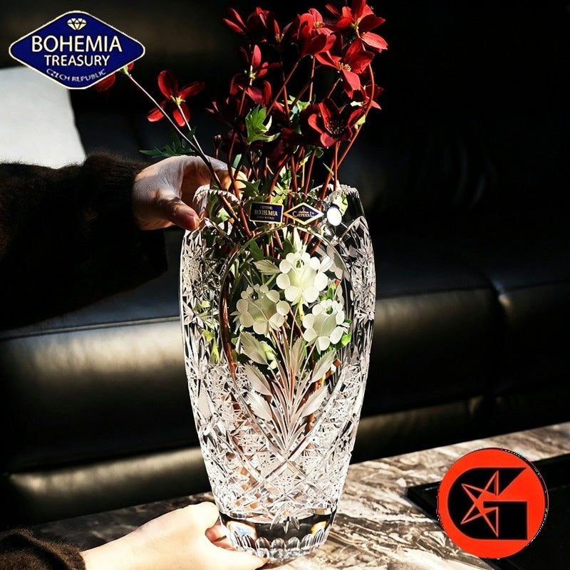 BOHEMIA crystal glass vase view 3