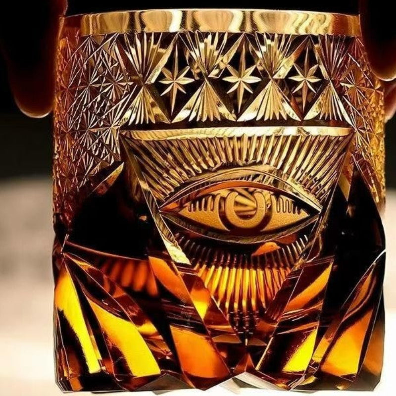 God's Eye Edo Kiriko Whiskey Glass