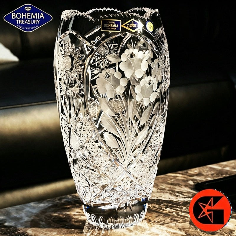 BOHEMIA crystal glass vase view 5