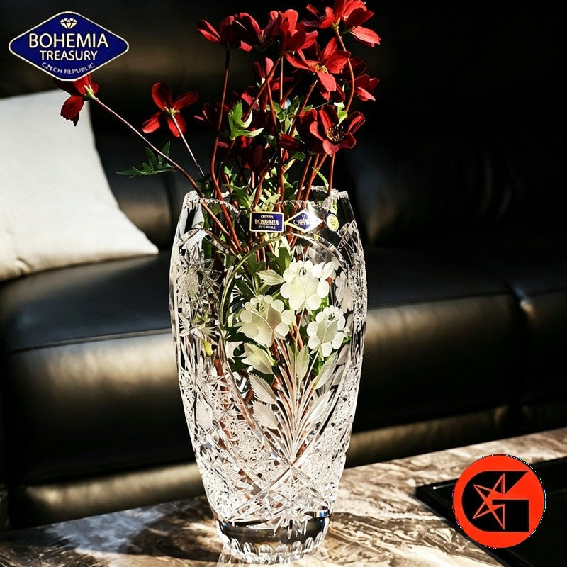 BOHEMIA crystal glass vase view 2